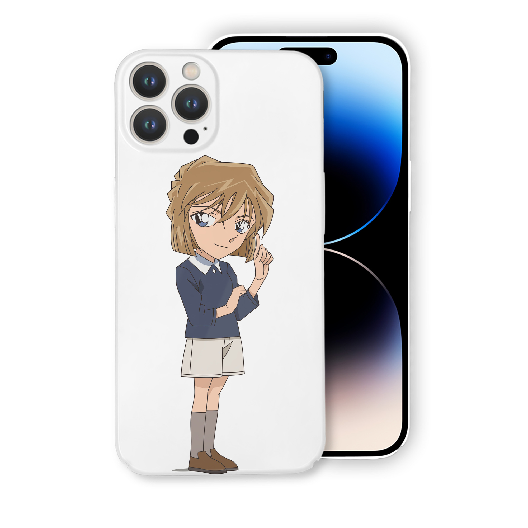 （画像用） 名探偵コナン 灰原 哀 はいばら あい Detective Conan Anita Hailey、Vi Graythorn Haibara Ai 【iPhone 14シリーズ対応】ハードケース
